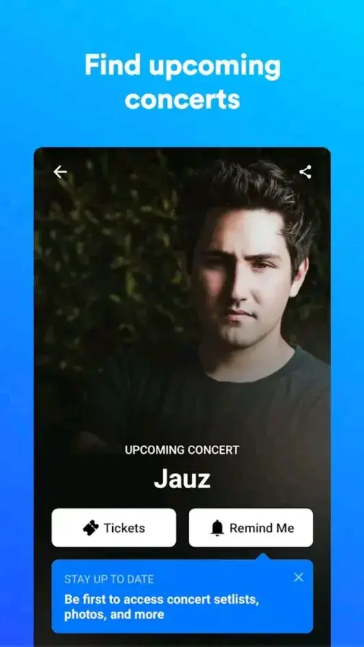 shazam-premium-apk-get-to-know-about-the-upcoming-concert